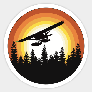 Seaplane Sunrise Sticker